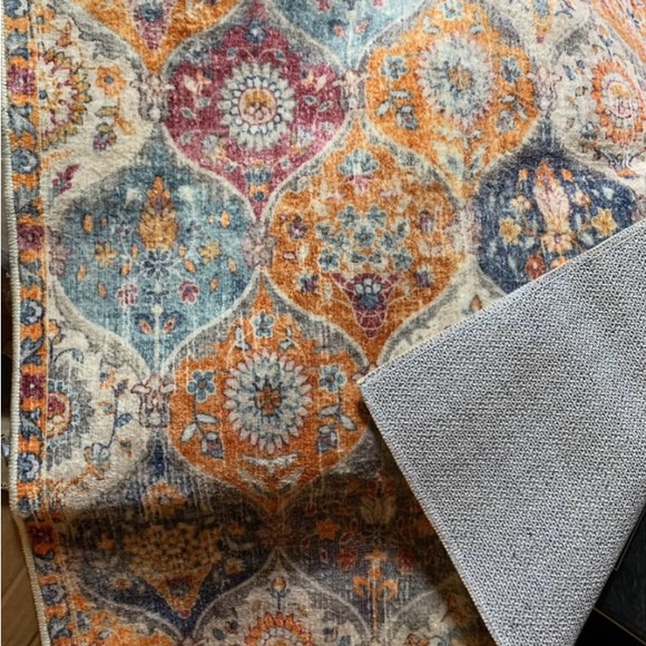 Colorful Geometric Runner Rug - Picture 2 of 2